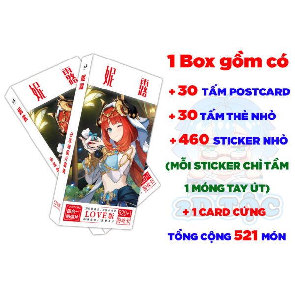 Hộp ảnh 340-1660 cái Postcard LOMO Sticker Nilou Game Genshin Impact - Hộp ảnh LOMO 2D Tộc Shop