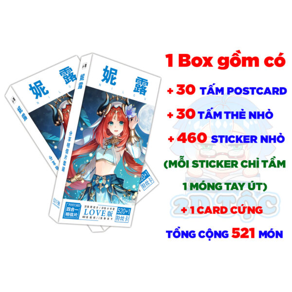 Hộp ảnh 340-1660 cái Postcard LOMO Sticker Nilou Game Genshin Impact - Hộp ảnh LOMO 2D Tộc Shop