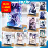 Khung ảnh Mica trong suốt Kích thước A4,A5 In hình Kochou Shinobu (1) Anime Manga Kimetsu No Yaiba đế lùa màu đen