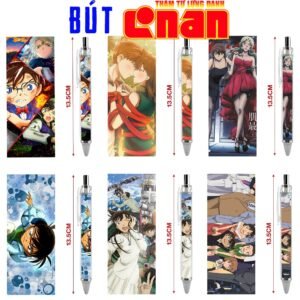Bút viết In hình Thám tử lừng danh Conan (1) - Hình in sắc nét - Bút Gel ngòi 0.5mm by 2D Tộc Shop