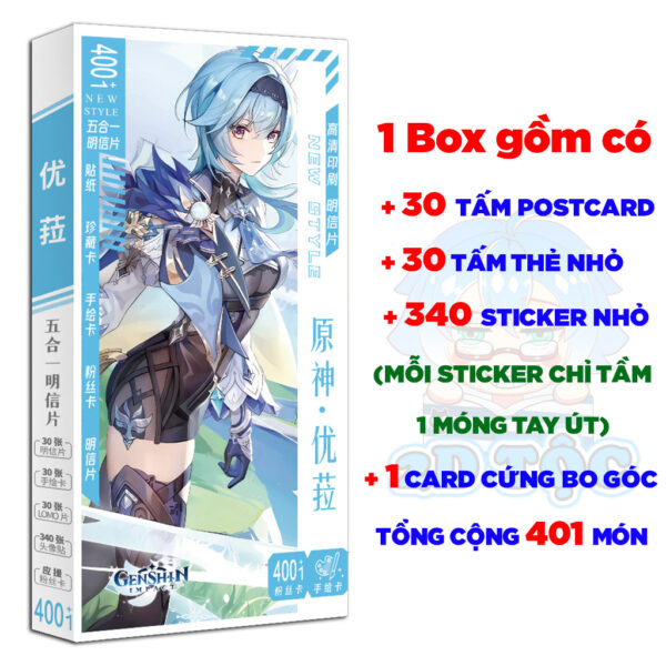 Hộp ảnh 401-786 cái Postcard LOMO Sticker Eula Game Genshin Impact - Hộp ảnh LOMO 2D Tộc Shop