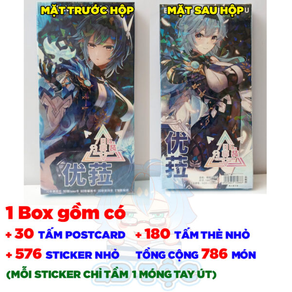Hộp ảnh 401-786 cái Postcard LOMO Sticker Eula Game Genshin Impact - Hộp ảnh LOMO 2D Tộc Shop