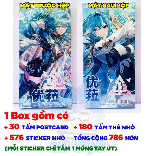 Hộp ảnh 401-786 cái Postcard LOMO Sticker Eula Game Genshin Impact - Hộp ảnh LOMO 2D Tộc Shop