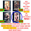Khung ảnh Mica trong suốt Kích thước A4,A5 In hình Anime Manga Light Novel Lycoris Recoil (1) đế lùa dày trong suốt