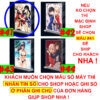 Khung ảnh Mica trong suốt Kích thước A4,A5 In hình Anime Manga Light Novel Lycoris Recoil (1) đế lùa dày trong suốt