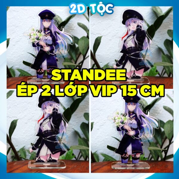 Mô hình Standee Mica Trong suốt In 2 mặt sắc nét Ép 2 lớp Mica Anime Manga Light Novel 86 Eighty Six – 2D Tộc Shop