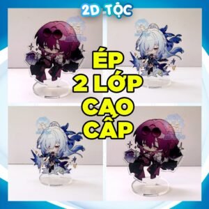 Mô hình Standee Mica Trong suốt In 2 mặt sắc nét Ép 2 lớp Mica nhân vật Game Honkai Star Rail Jingliu Kafka