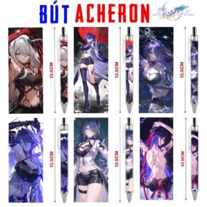 (HƠN 50 MẪU) Bút viết In hình Acheron Game Honkai Star Rail  - Hình in sắc nét - Bút Gel ngòi 0.5mm by 2D Tộc Shop