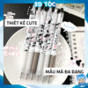 Bút Bi Bấm Bò Sữa Milk Cow Cute Ngòi 0.5 Mm Mẫu Mã Đa Dạng Hình In Sắc Nét Với 2 Tone Màu Đen Trắng Mực Den, Xanh