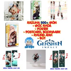 Tổng hợp Poster Postcard Móc khóa Standee Khung ảnh Bút Kazuha Game Genshin Impact - 2D Tộc Shop