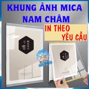 Khung Mica Nam Châm, Khung Lùa Sẵn Keo Dán Tường In Theo Yêu Cầu Thay  Tranh Ảnh Tiện Lợi Không Cần Đục Lỗ Trên Tường