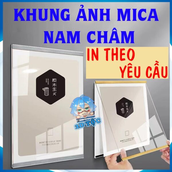 Khung Mica Nam Châm, Khung Lùa Sẵn Keo Dán Tường In Theo Yêu Cầu Thay  Tranh Ảnh Tiện Lợi Không Cần Đục Lỗ Trên Tường