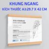 Khung Mica Nam Châm, Khung Lùa Sẵn Keo Dán Tường In Theo Yêu Cầu Thay  Tranh Ảnh Tiện Lợi Không Cần Đục Lỗ Trên Tường