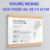 Khung Mica Nam Châm, Khung Lùa Sẵn Keo Dán Tường In Theo Yêu Cầu Thay  Tranh Ảnh Tiện Lợi Không Cần Đục Lỗ Trên Tường