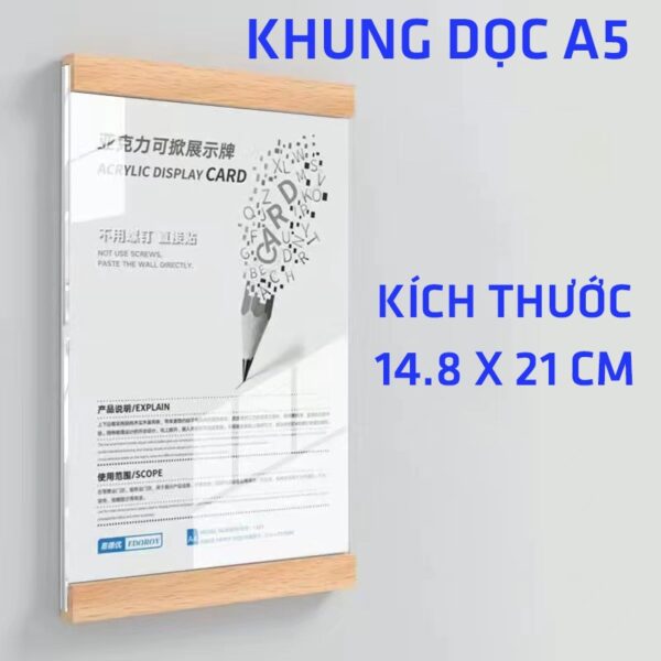 Khung Mica Nam Châm, Khung Lùa Sẵn Keo Dán Tường In Theo Yêu Cầu Thay  Tranh Ảnh Tiện Lợi Không Cần Đục Lỗ Trên Tường