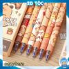 Combo 6 Cây Bút Gel Capybara, 0,5mm Có Đầu Xoá Được Dạng Bấm, Bút Bi Xóa Được Nhiều Mẫu Capybara Cute Mực Xanh, Mực Đen