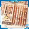 Combo 6 Cây Bút Gel Capybara, 0,5mm Có Đầu Xoá Được Dạng Bấm, Bút Bi Xóa Được Nhiều Mẫu Capybara Cute Mực Xanh, Mực Đen