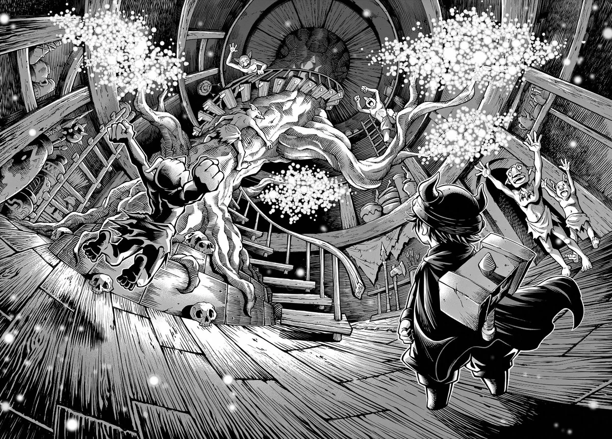 Kiến trúc nhà cho quái vật trong manga Soara