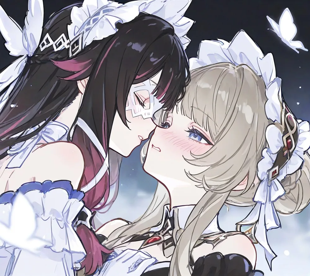 Hình Columbina số 16 với một bố cục fanart giàu chi tiết