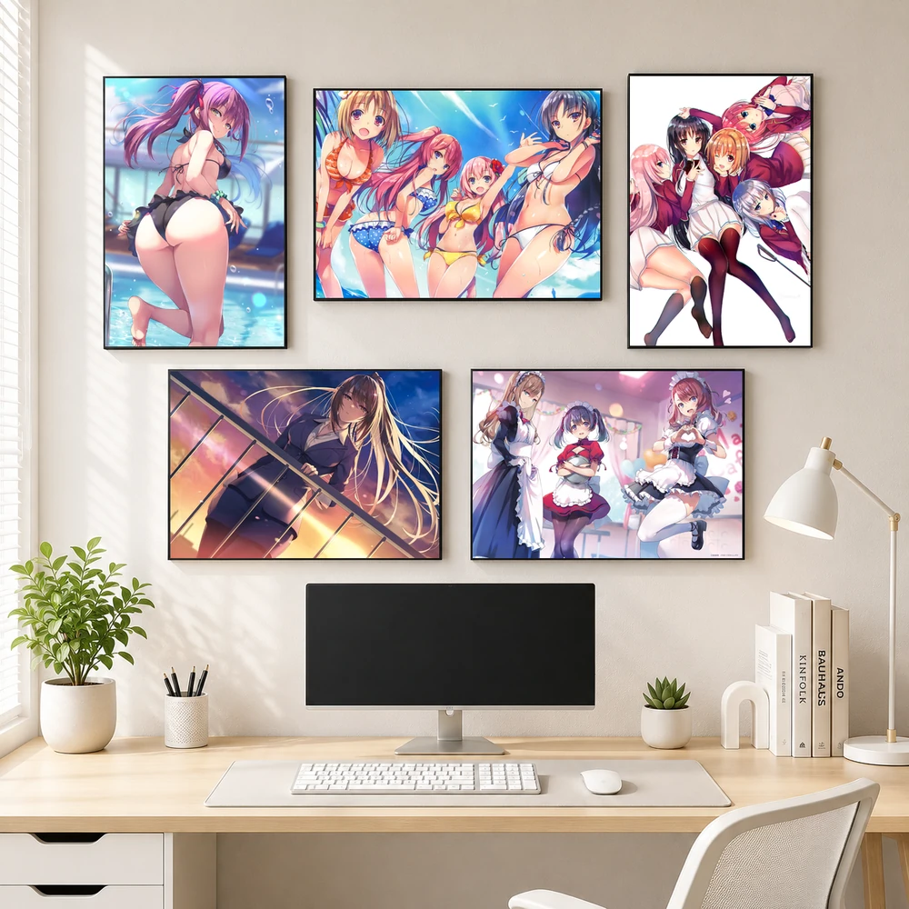 Poster A3 Amasawa Ichika Và Nhiều Nhân Vật Anime Manga LightNovel COTE Lớp Học Đề Cao Thực Lực Bền Đẹp Có Cán Màng Bóng Bề Mặt