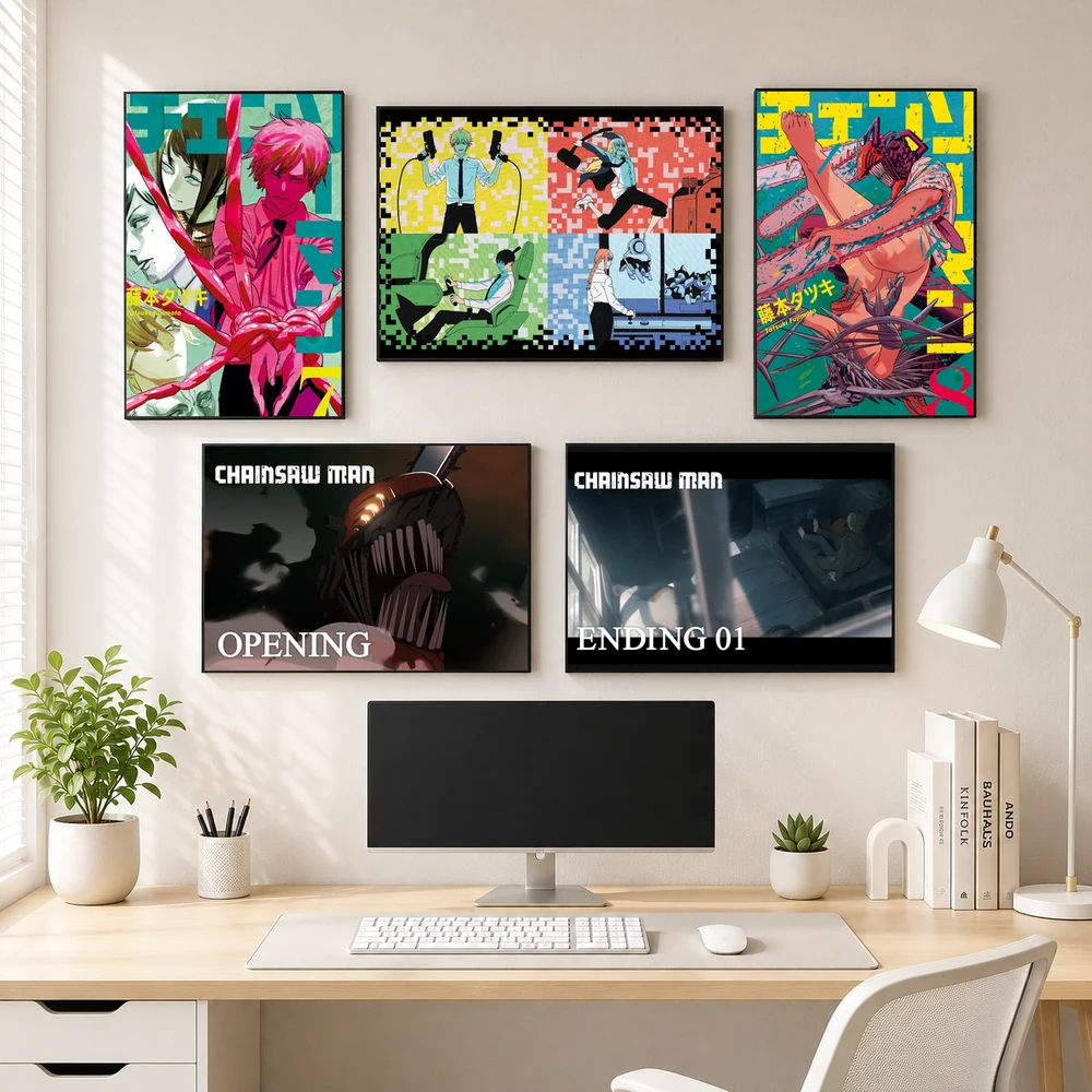Poster A3 Ảnh Bìa - Cover Manga Chainsaw Man Bền Đẹp Có Cán Màng Bóng Bề Mặt
