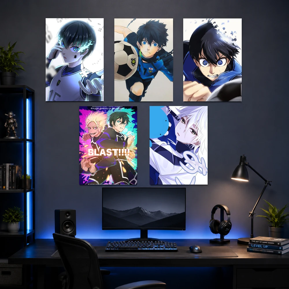 Poster A3 Ảnh Tổng Hợp BL Anime Manga Blue Lock Bền Đẹp Có Cán Màng Bóng Bề Mặt