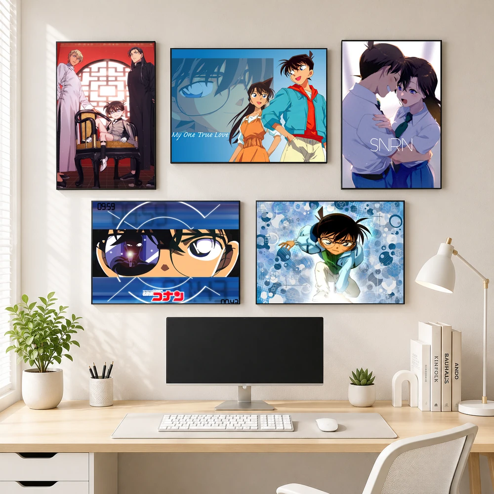Poster A3 Ảnh Tổng Hợp CA Anime Manga Conan Bền Đẹp Có Cán Màng Bóng Bề Mặt