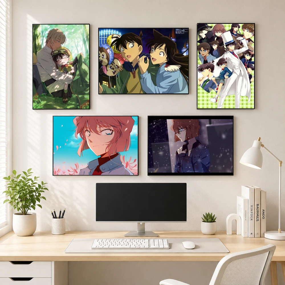 Poster A3 Ảnh Tổng Hợp CA Anime Manga Conan Bền Đẹp Có Cán Màng Bóng Bề Mặt