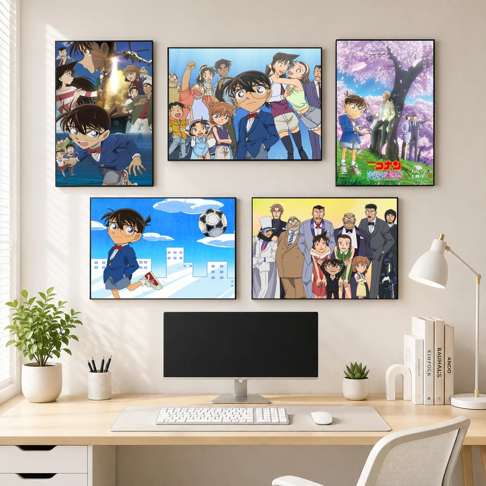 Poster A3 Ảnh Tổng Hợp CA Anime Manga Conan Bền Đẹp Có Cán Màng Bóng Bề Mặt