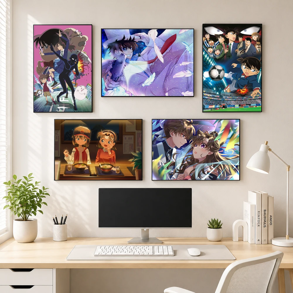 Poster A3 Ảnh Tổng Hợp CA Anime Manga Conan Bền Đẹp Có Cán Màng Bóng Bề Mặt