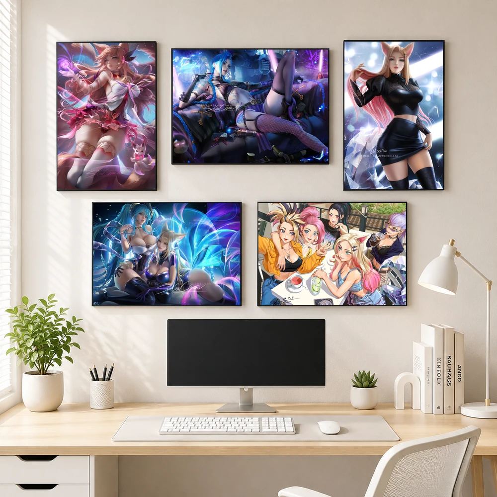 Poster A3 Ảnh Tổng Hợp LOL Game Liên Minh Huyền Thoại Bền Đẹp Có Cán Màng Bóng Bề Mặt