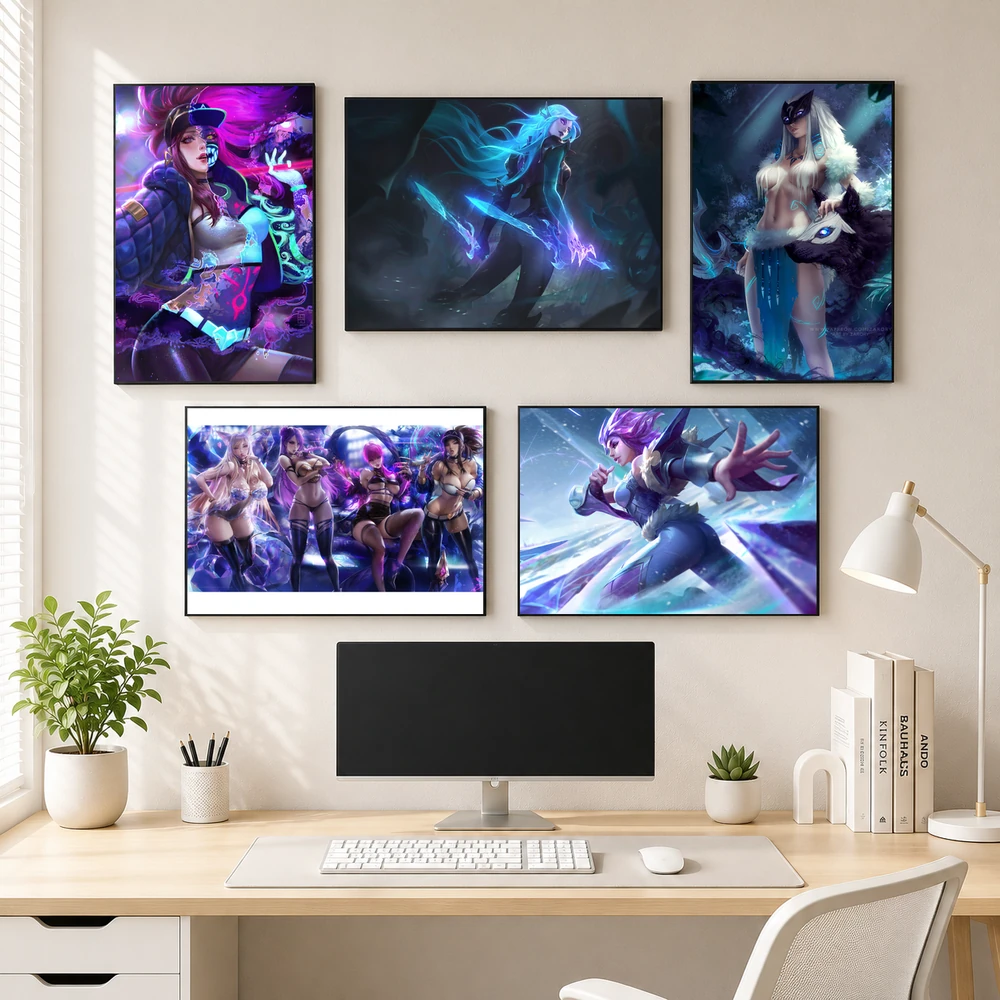 Poster A3 Ảnh Tổng Hợp LOL Game Liên Minh Huyền Thoại Bền Đẹp Có Cán Màng Bóng Bề Mặt