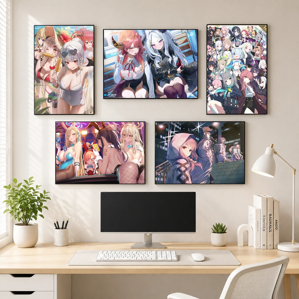 Poster A3 Ảnh Tổng Hợp Game Blue Archive Bền Đẹp Có Cán Màng Bóng Bề Mặt