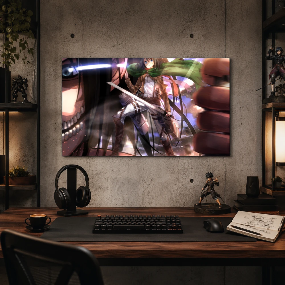 Poster A3 AOT Anime Manga Attack on Titans Bền Đẹp Có Cán Màng Bóng Bề Mặt