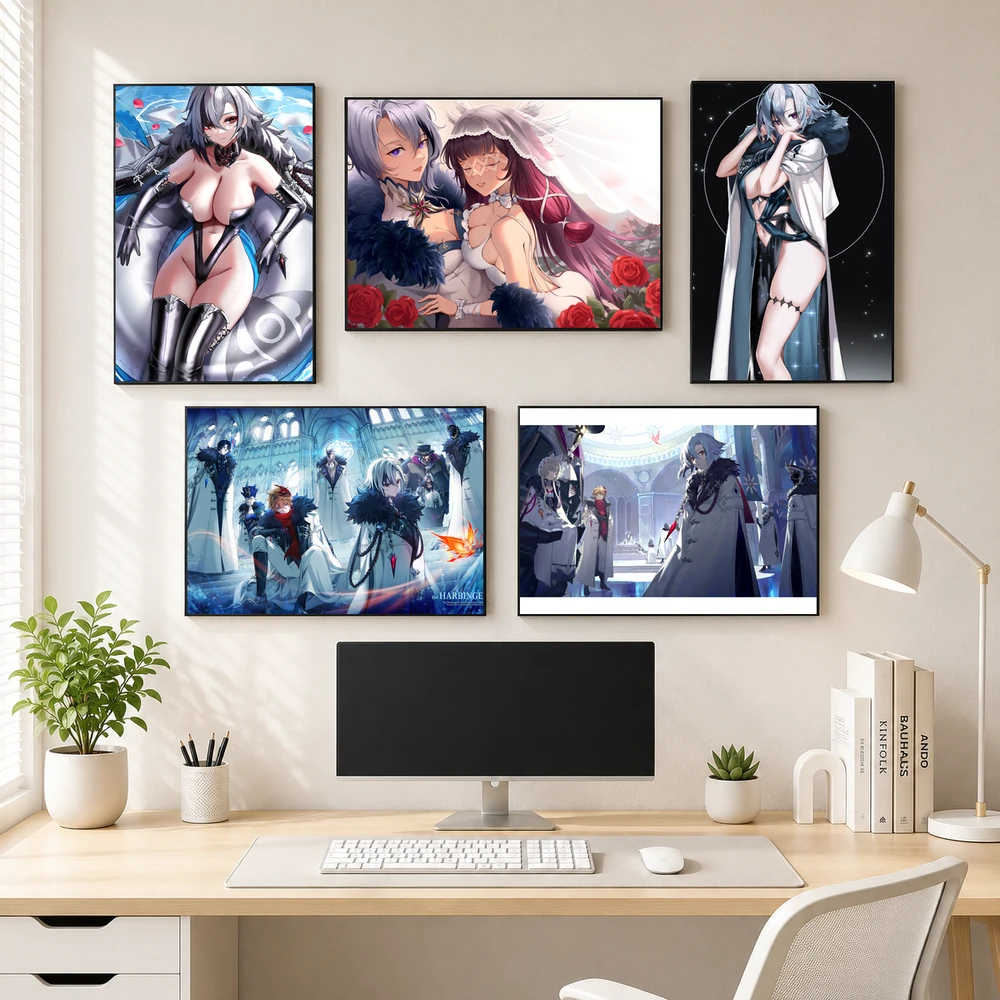 Poster A3 Arlecchino Game Genshin Impact Bền Đẹp Có Cán Màng Bóng Bề Mặt