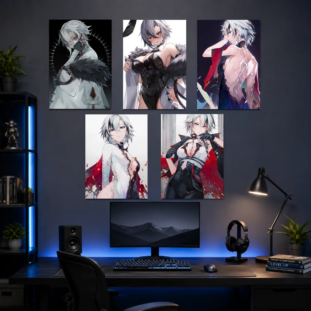 Poster A3 Arlecchino Game Genshin Impact Bền Đẹp Có Cán Màng Bóng Bề Mặt