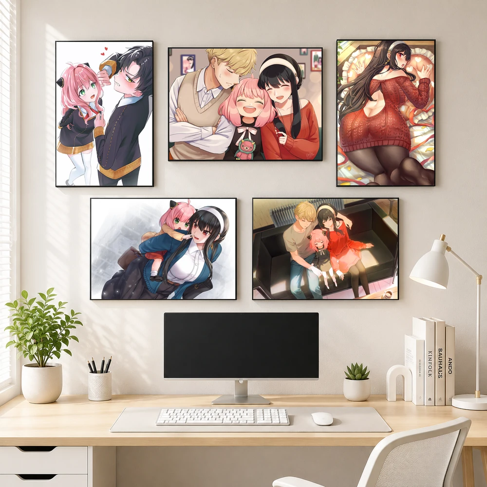 Poster A3 Arya, Loid, Yor Anime Manga Spy x Family Bền Đẹp Có Cán Màng Bóng Bề Mặt