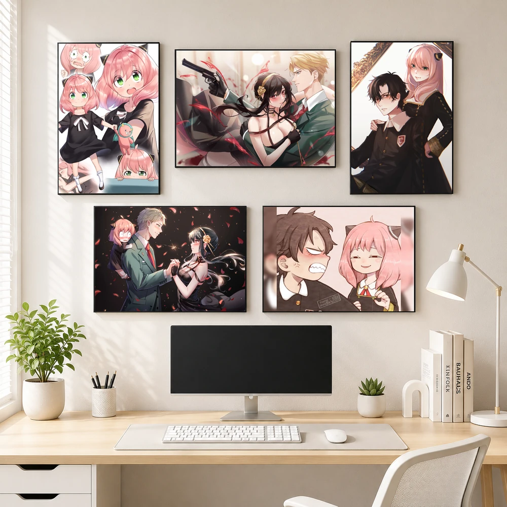 Poster A3 Arya, Loid, Yor Anime Manga Spy x Family Bền Đẹp Có Cán Màng Bóng Bề Mặt