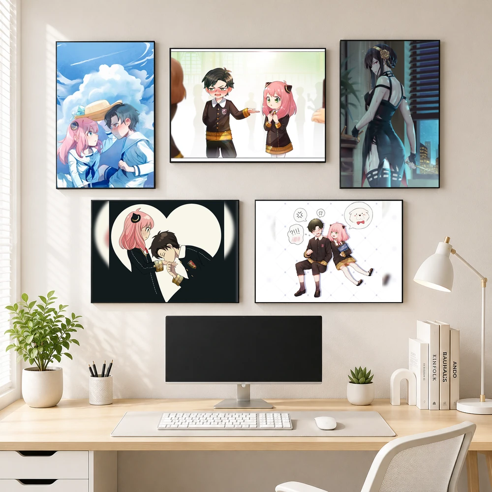 Poster A3 Arya, Loid, Yor Anime Manga Spy x Family Bền Đẹp Có Cán Màng Bóng Bề Mặt