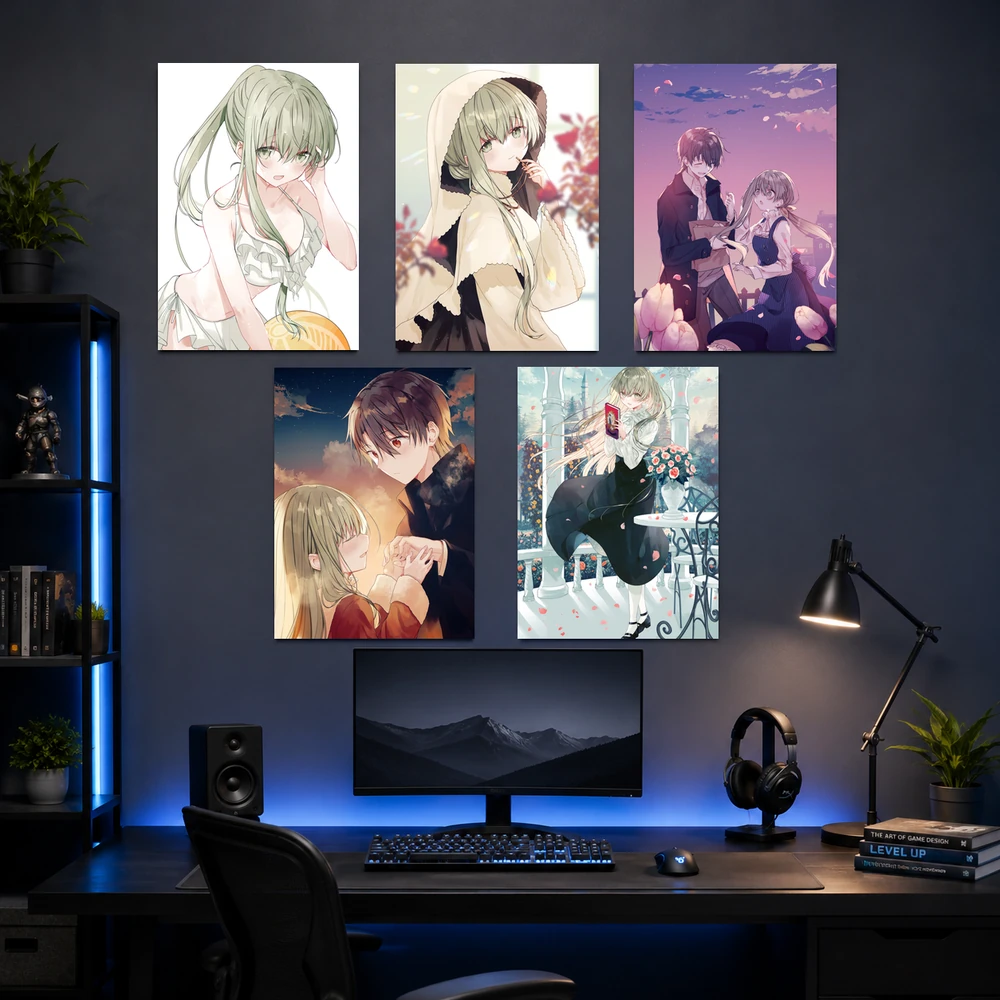Poster A3 Cecilia và Lawrence Anime Manga Shiro Seijo to Kuro Bokushi Bền Đẹp Có Cán Màng Bóng Bề Mặt