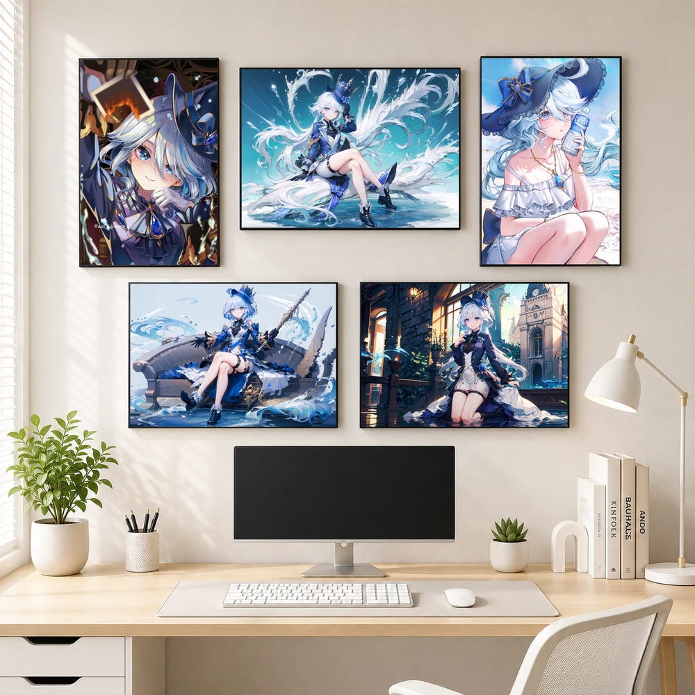 Poster A3 Focalors Game Genshin Impact Bền Đẹp Có Cán Màng Bóng Bề Mặt