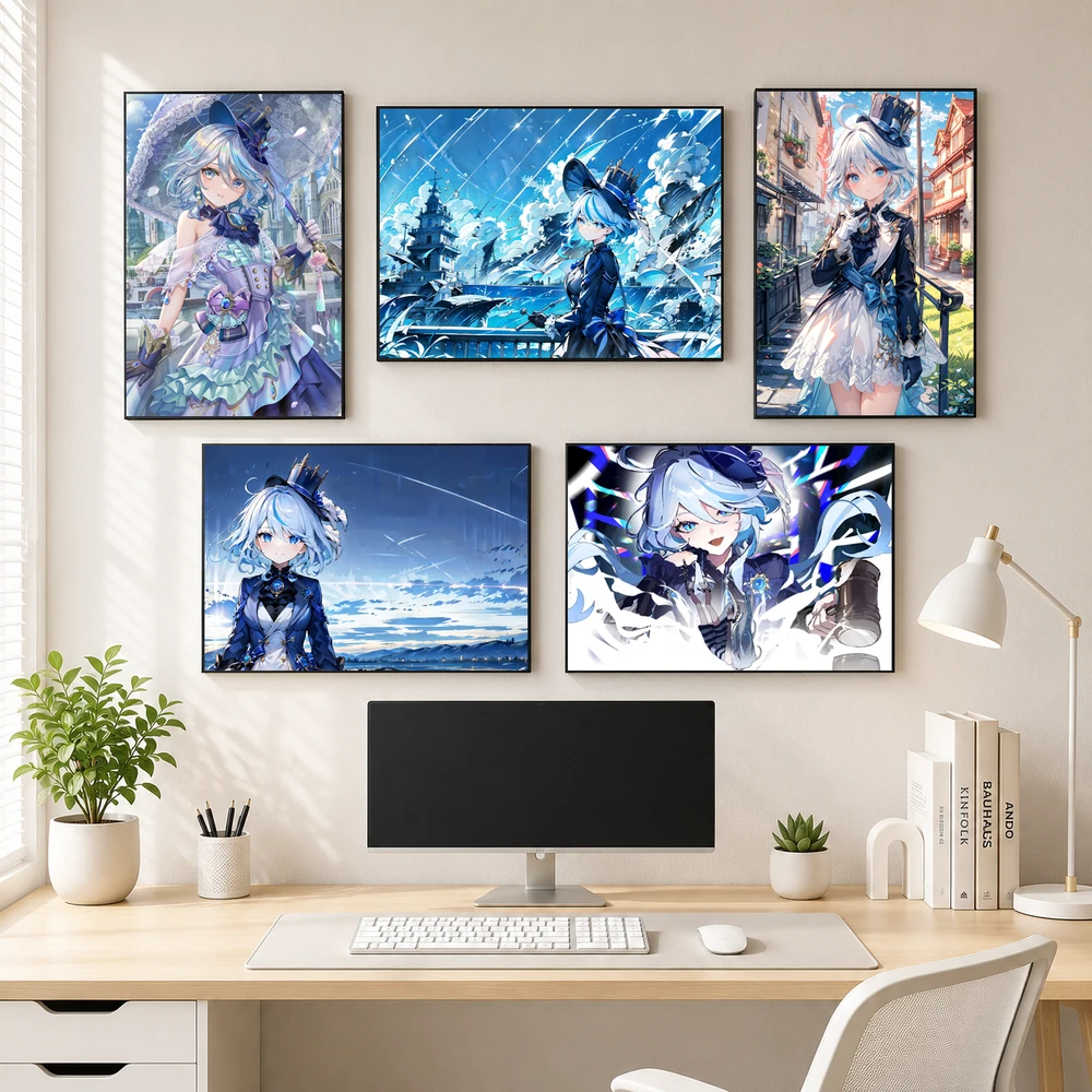 Poster A3 Focalors Game Genshin Impact Bền Đẹp Có Cán Màng Bóng Bề Mặt