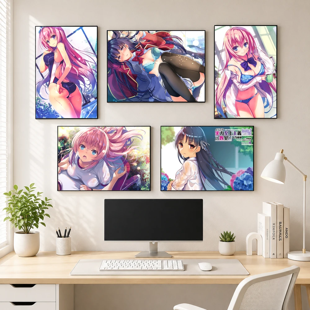 Poster A3 Horikita Suzune, Ichinose, Sakura, Hiyori Honami Anime Manga LightNovel COTE Lớp Học Đề Cao Thực Lực Bền Đẹp Có Cán Màng Bóng Bề Mặt