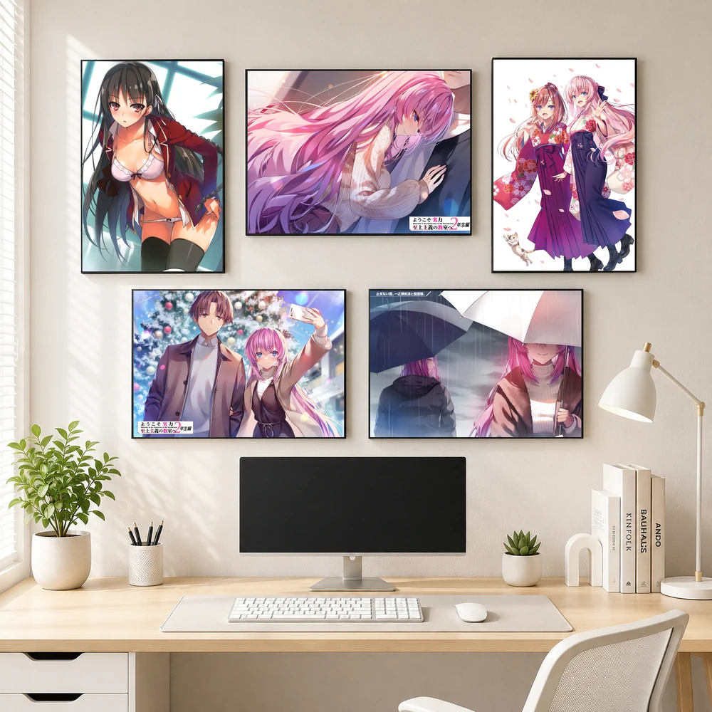 Poster A3 Horikita Suzune, Ichinose, Sakura, Hiyori Honami Anime Manga LightNovel COTE Lớp Học Đề Cao Thực Lực Bền Đẹp Có Cán Màng Bóng Bề Mặt