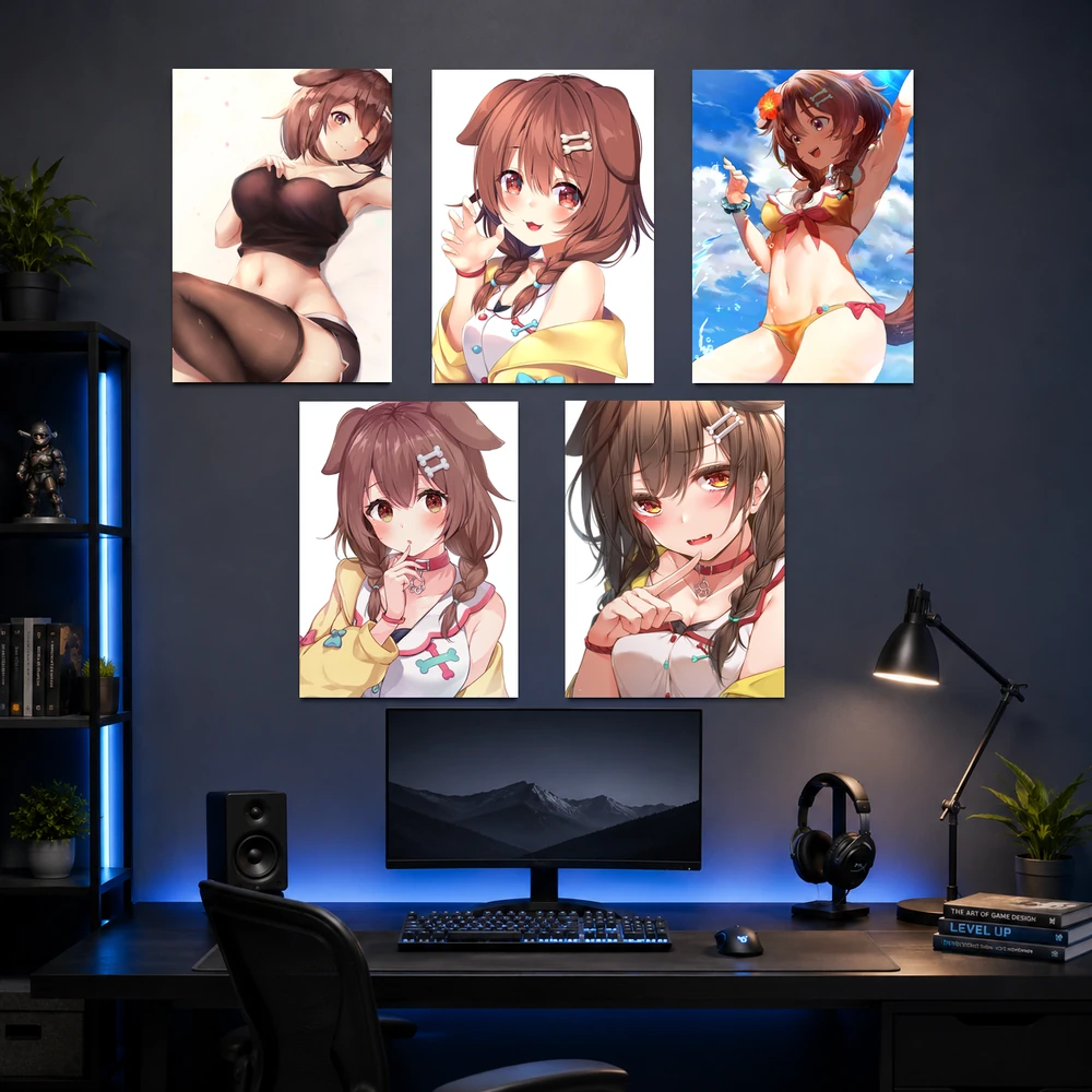Poster A3 Inugami Korone Nhân Vật IDOL Hololive Bền Đẹp Có Cán Màng Bóng Bề Mặt