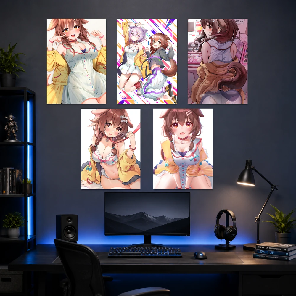 Poster A3 Inugami Korone Nhân Vật IDOL Hololive Bền Đẹp Có Cán Màng Bóng Bề Mặt