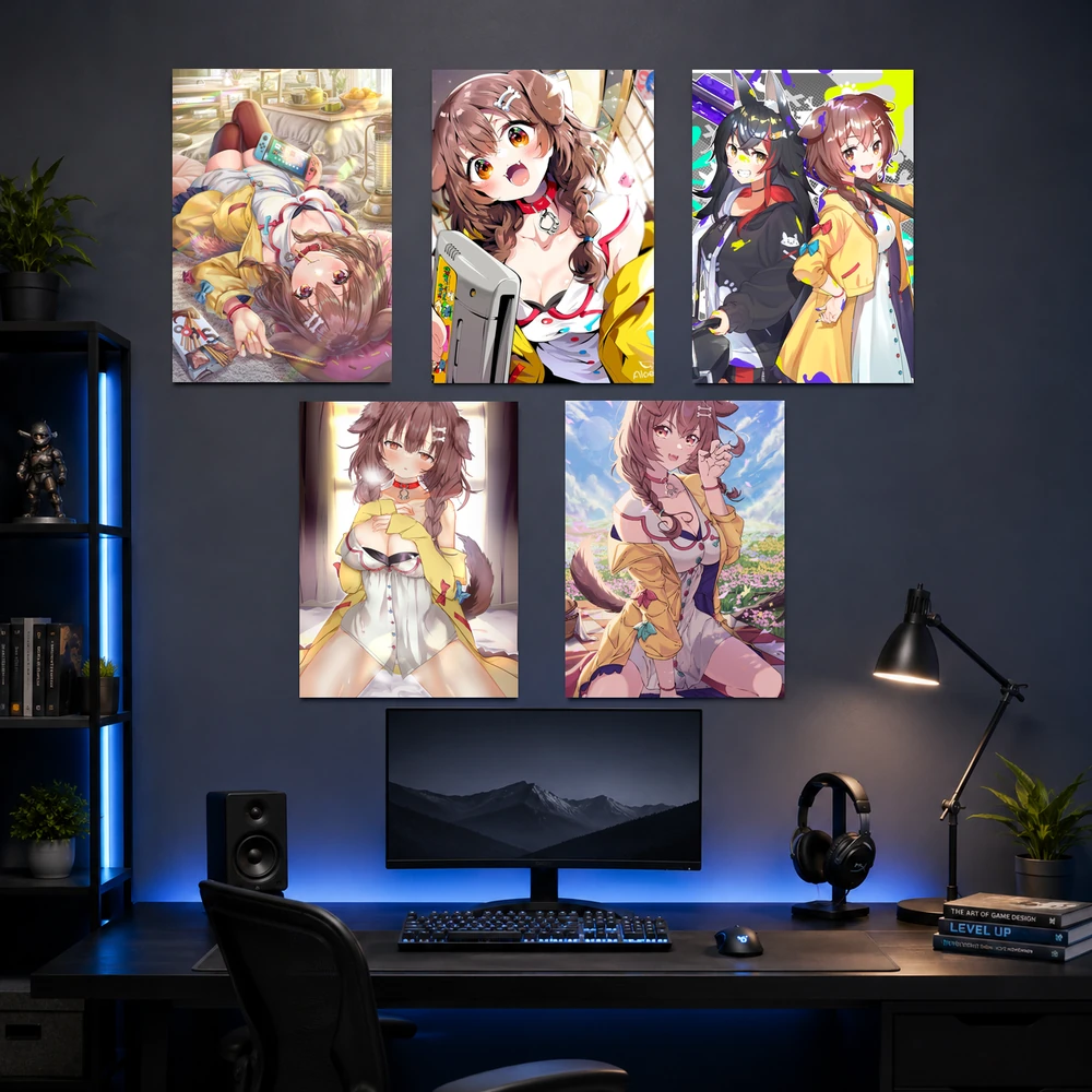 Poster A3 Inugami Korone Nhân Vật IDOL Hololive Bền Đẹp Có Cán Màng Bóng Bề Mặt