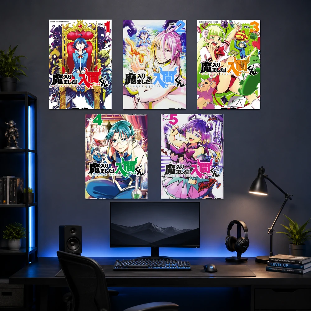 Poster A3 Iruma Anime Manga Iruma Giá Đáo Mairimashita! Iruma-kun Bền Đẹp Có Cán Màng Bóng Bề Mặt