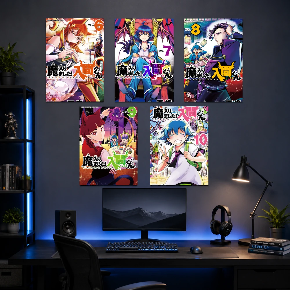 Poster A3 Iruma Anime Manga Iruma Giá Đáo Mairimashita! Iruma-kun Bền Đẹp Có Cán Màng Bóng Bề Mặt