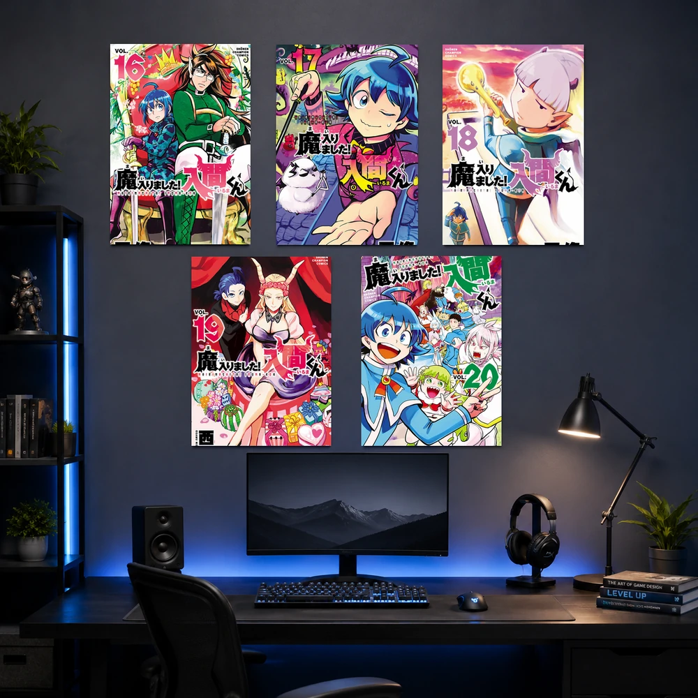Poster A3 Iruma Anime Manga Iruma Giá Đáo Mairimashita! Iruma-kun Bền Đẹp Có Cán Màng Bóng Bề Mặt
